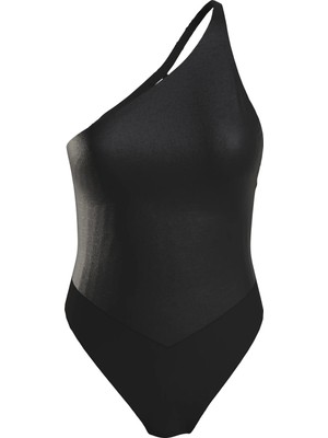 Calvin Klein Kadın Siyah Calvin Klein One Shoulder One Pıe Kadın Siyah Mayo