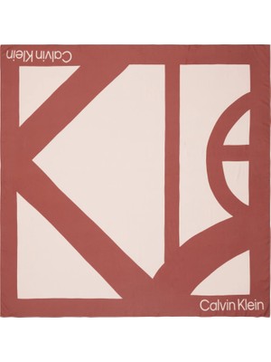 Calvin Klein Kadın Kırmızı Calvin Klein Seasonal Scarf 130X1 Kadın Kırmızı Eşarp