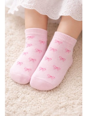 Gigi Giyim Minik Kurdele Desenli Kız Çocuk Çorap