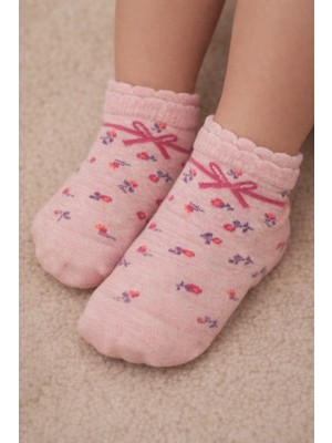 Gigi Giyim Çiçek Baskılı Kız Çocuk Çorap