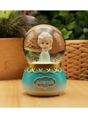 PremiumPort Işıklı ve Müzikli Peri Masalı Kar Küresi, Büyük Boy