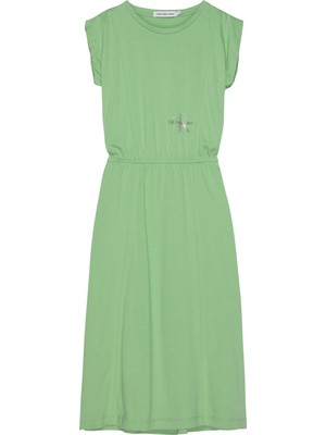 Calvin Klein Kadın Yeşil Calvin Klein Monogram Offplaced M Kadın Yeşil Elbise