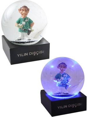 PremiumPort Yılın Dişçisi Erkek LED Işıklı Su Küresi, Modern ve Şık Tasarım