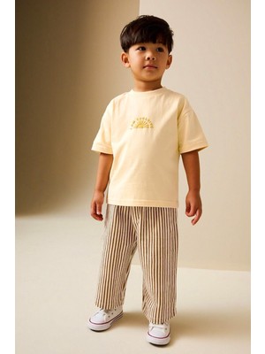 Monila Erkek Çocuk Baskılı Bisiklet Yaka Jogger Pantolonlu Altüst Takım