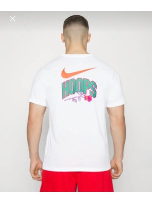 Nike Dri-Fıt Men's Basketball T-Shirt Beyaz Ekek Basketbol T-Shirt  FJ2346-100
