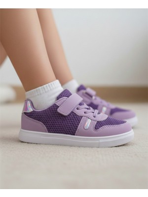 Elit 4359 Lila Düz Taban Rahat Kız Çocuk Ayakkabı