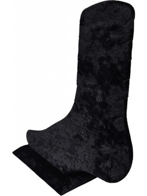 Özer Kutu Ayak Şeklinde Süet Halhal ve Bileklik Stand Mankeni Siyah