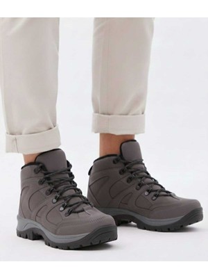 Elit 3017 Füme Hafif Rahat Kaymaz Taban Soğuk Geçirmez Erkek Bot