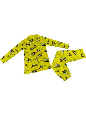 Çocuk Pamuklu Pijama Takımı Unisex – Rahat, Sıcak ve Eğlenceli Ev Giyim