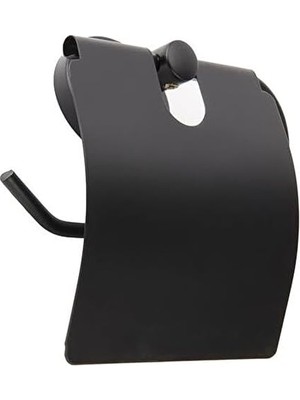 Storemax Metal Tuvalet Kağıtlığı, Siyah, Tuvalet Kağıdı Askısı, 12,3 x 13 cm