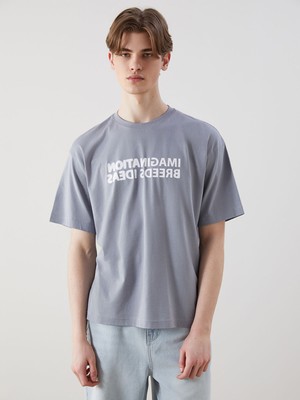 Lc Waikiki Yeni Sezon Bisiklet Yaka Baskılı Penye Erkek Tişört