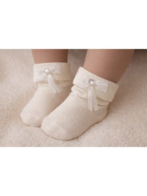 Gigi Giyim Kurdele Desenli Boncuklu Kız Çocuk Çorap