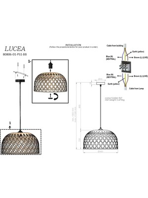 Storemax Zada K.boy Bamboo Tekli 1XE27