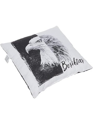 Storemax Lisanslı Kartal BASKILI%100 Pamuk Kırlent, Çok Renkli, 40X40 cm
