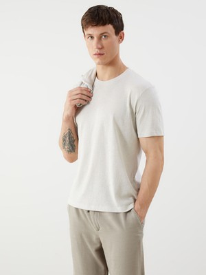 Lc Waikiki Yeni Sezon Bisiklet Yaka Penye Erkek Tişört