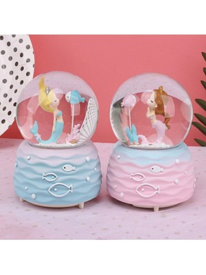 PremiumPort Rüya Gibi Deniz Kızı Temalı Müzikli Işıklı Kar Küresi, Hediye Seçeneği
