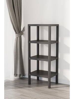 Storemax Life 4 Katlı Plastik Siyah Banyo Mutfak Rafı MIT1050