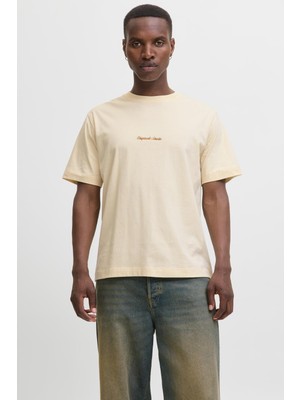 Jack & Jones Erkek Jornorrebro Emb Tee Ss Crew Neck Nakışlı Tişört