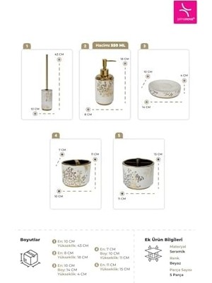 Storemax Eleanora Seti 5 Parça