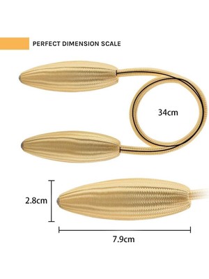 Storemax Perde Bağları, 2'li Paket Perde Tutucu Klips, Yaratıcı Dekoratif Pencere Perdesi Bükümlü Bağlar, Avrupa Tarzı Modelleme Perde Tutucuları, Ev ve Ofis Için (Altın Renk)