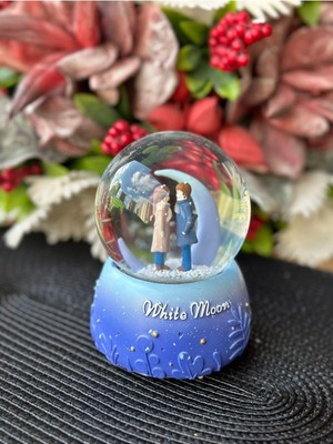 PremiumPort Parlak Işıklı Müzikli Kristal Kar Küresi, Hediye ve Dekorasyon Için Mükemmel