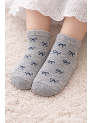 Gigi Giyim Minik Kurdele Desenli Kız Çocuk Çorap