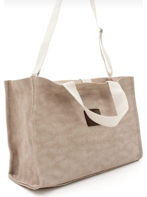 Legend Aksesuar Kadın Kanvas El ve Omuz Tote Çanta