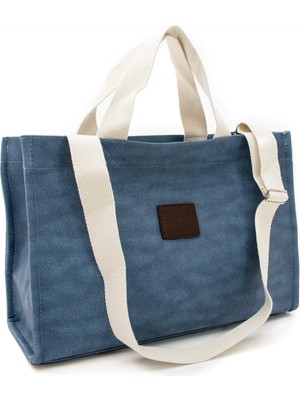 Legend Aksesuar Kadın Kanvas El ve Omuz Tote Çanta