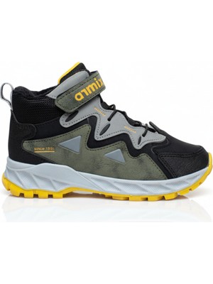 Elit Armix 649 Haki Siyah Soğuk Geçirmez Cırtlı Erkek Çocuk Bot