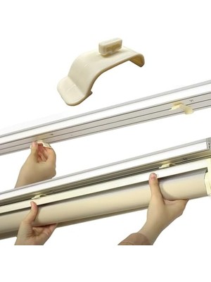 Storemax Pratik Stor Perde Kornişe Takma Aparatı Küçük Boy Kaliteli 10 Adet