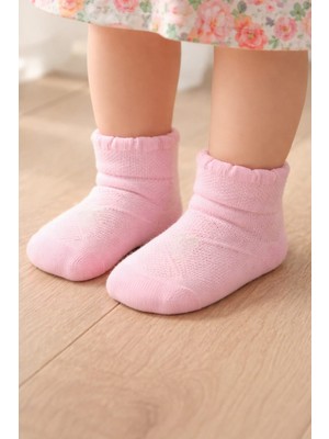 Gigi Giyim Karakter Baskılı ve Yazılı Patik Kız Çocuk Çorap