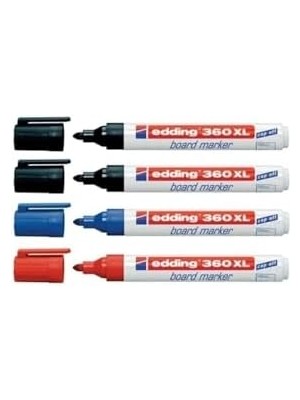 Storemax 360 Xl Doldurulabilir Beyaz Tahta Kalemi 4 Lü 2 Siyah 1 Kırmızı 1 Mavi