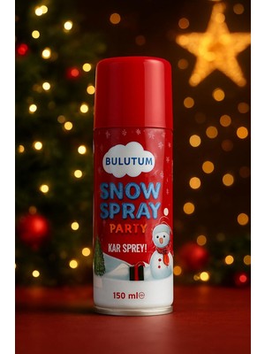 Storemax Yılbaşı Süsü Yılbaşı Ağacı Süsü Kar Spreyi Erimeyen Kar Yazı Yazma ve Uçucu Sprey Ağaç Süsleme Yılbaşı 150 ml