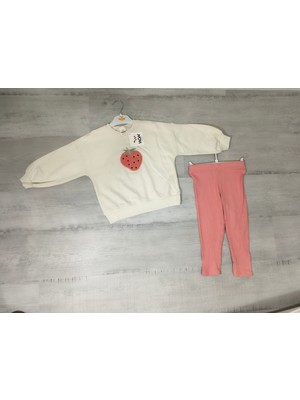 Çilek Nakışlı 2li Kız Takım