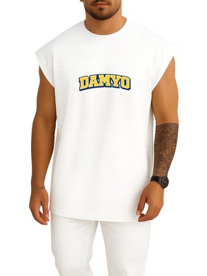 Bahriyeli Collection Oversize Damyo Göğüs Baskılı Atlet