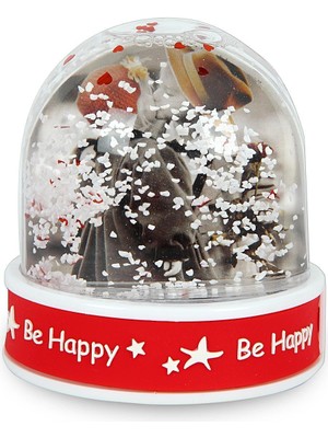 PremiumPort Neşeli Kar Küresi, Müziksiz, Hediye ve Dekor Için Süs