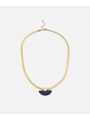 İpekyol Kontrast Taşlı ve Kalpli Kolye IS1260051012265