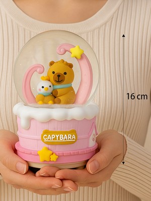 PremiumPort Işıklı ve Müzikli Büyük Boy Kar Küresi, Sevimli Ayıcık Tasarımı