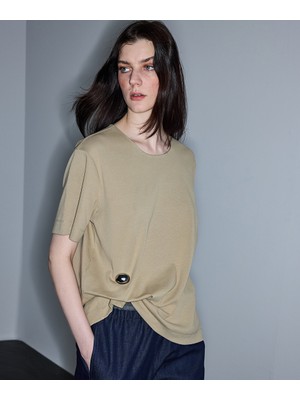 İpekyol Metal aksesuarlı tişört IS1260070085022