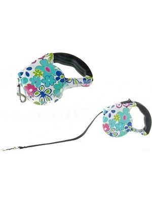 Pazarcan Desenli Mekanizmalı Köpek Tasması - 5 Metre