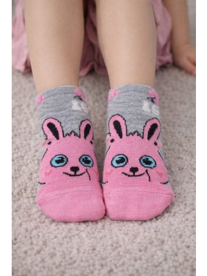 Gigi Giyim Tavşan Figürlü Kaydırmaz Kız Çocuk Çorap