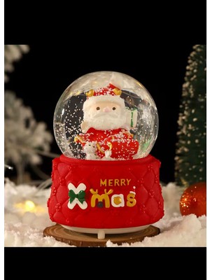 PremiumPort Yılbaşı Kar Küresi, Işıklı ve Müzikli, Otomatik Kar Püskürtme Geyik