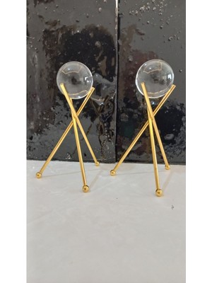 PremiumPort Cam Ayaklı Küre Seti, Şık Dekor ve Sükunet Için Harika Seçim!