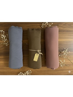 Sevimia Scarf Penye Şal 3'lü Hediye Set