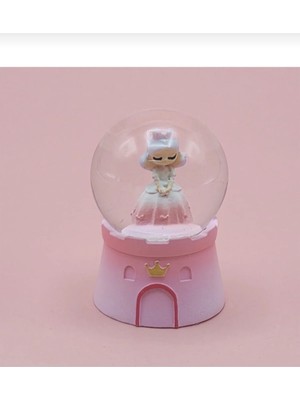 PremiumPort Sevimli Prenses Kar Küresi Işıklı Hediye Yılbaşı ve Doğum Günü Için