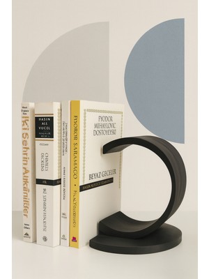 Todekora Minimal Kitap Desteği Dekoratif Kitap Tutucu Siyah