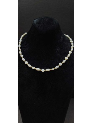 KirLinova Doğal Taş Görünümlü Boncuk Detaylı Kadın Kolye