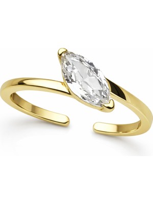 Venüs Design Çelik Damla Taş Yüzük (Ayarlanabilirdir)