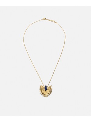 İpekyol Kontrast taşlı paslanmaz çelik kolye seti IS1260051011265