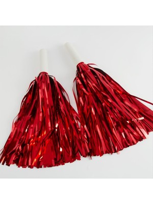 PremiumPort Renkli Gösteri Ponponu Seti, 2 Parça, Eğlenceli ve Çekici Dekorasyon